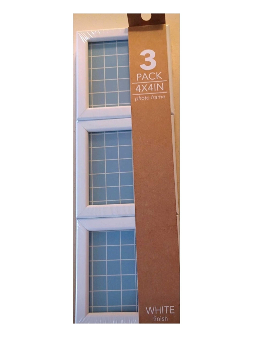White 3-Pack 4x4 Photo Frame Set - Home Storage & Organization